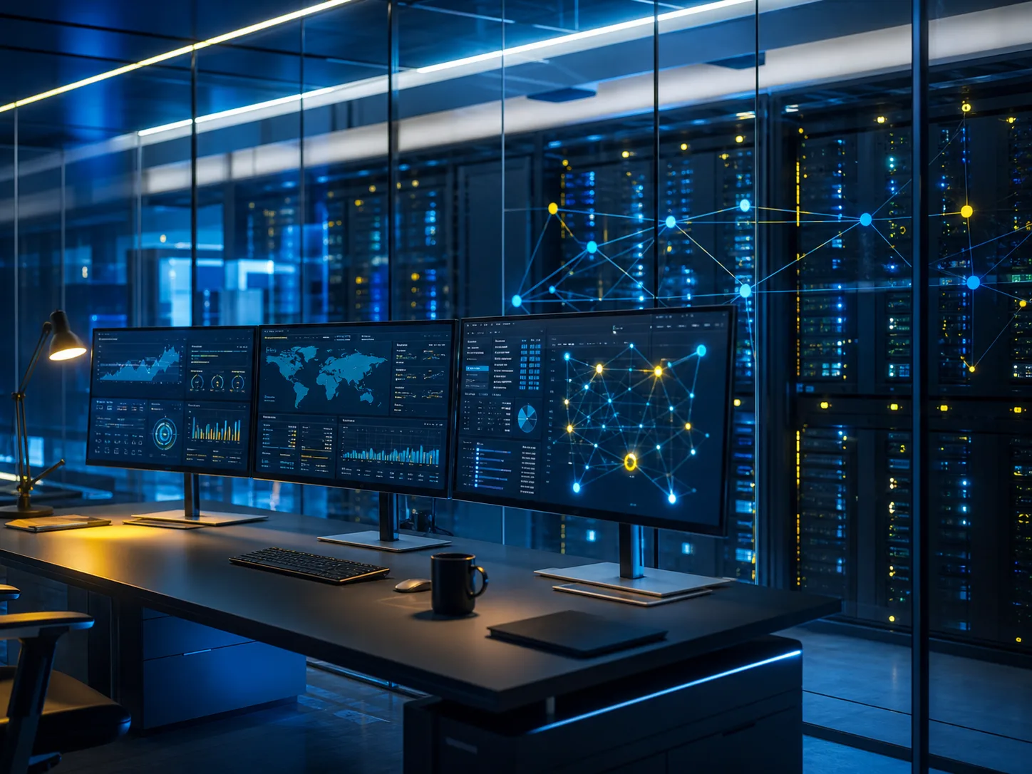 Salle de supervision et data center